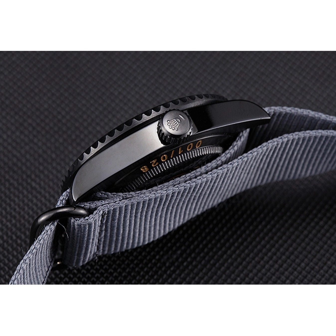 Aaa replica watch Submariner Black Stealth 621996 Rolex 0824